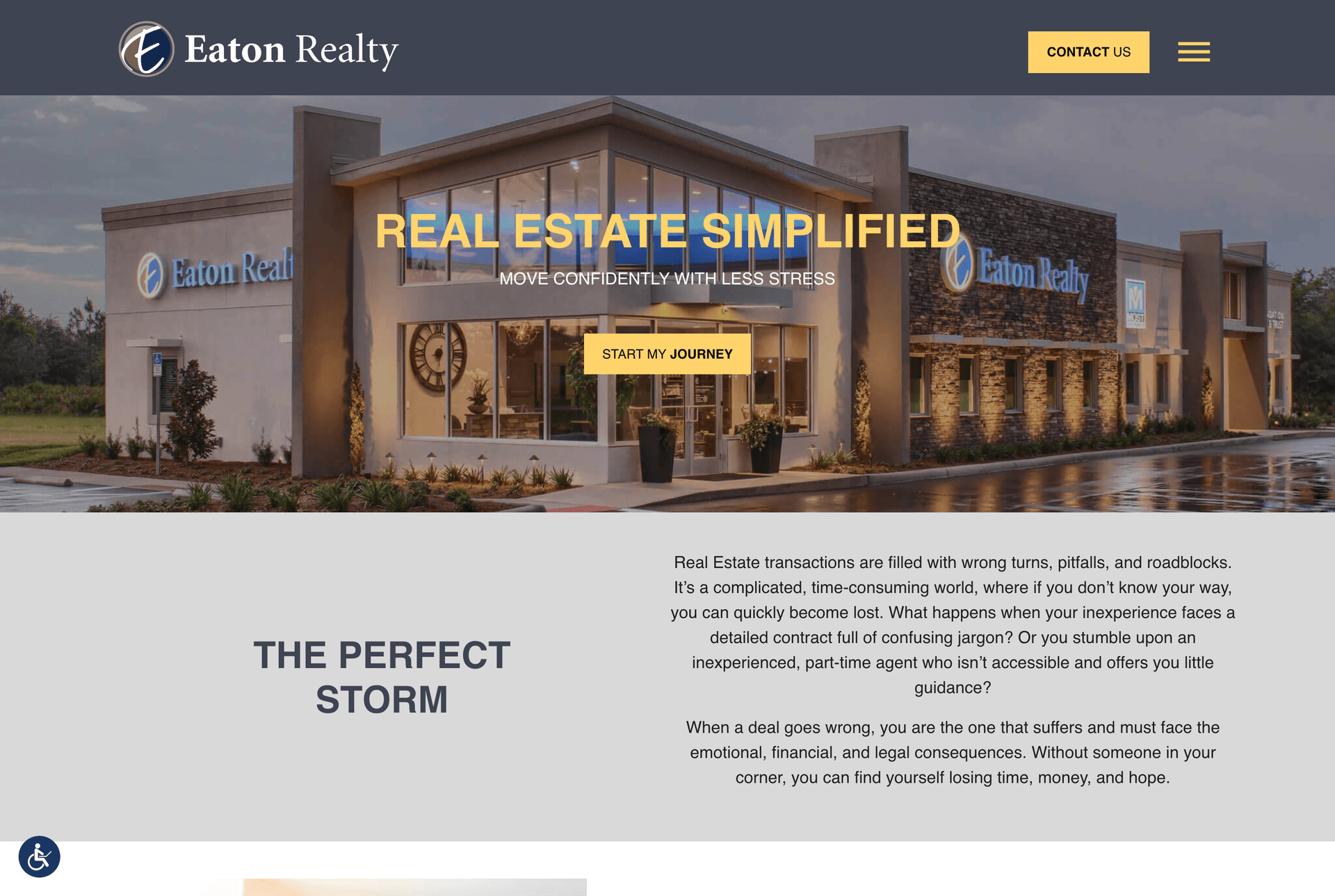 capture d'écran du projet intitulé Eaton Realty