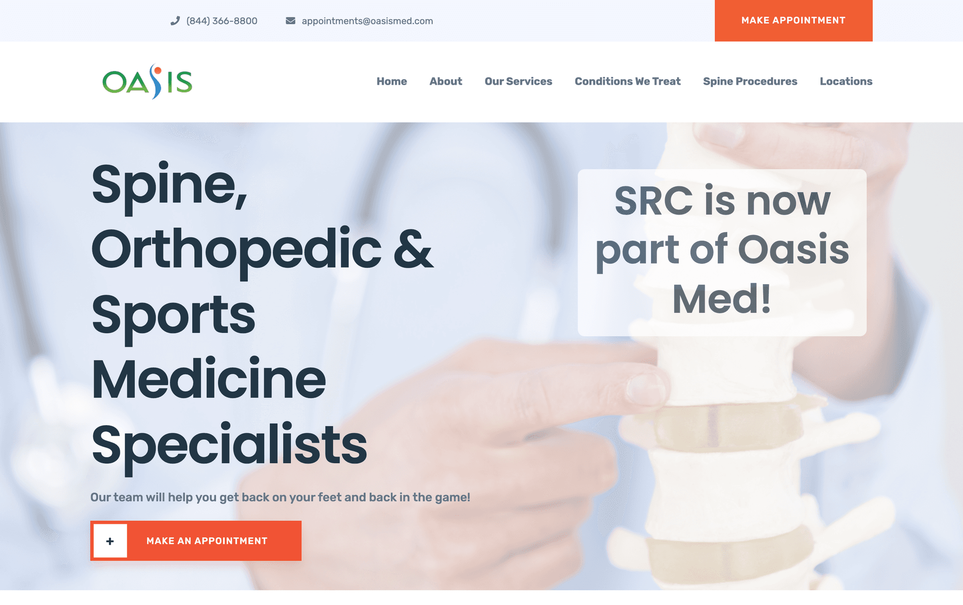 capture d'écran du projet intitulé OASIS